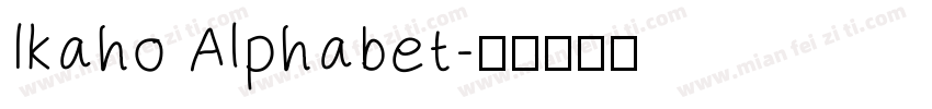 Ikaho Alphabet字体转换